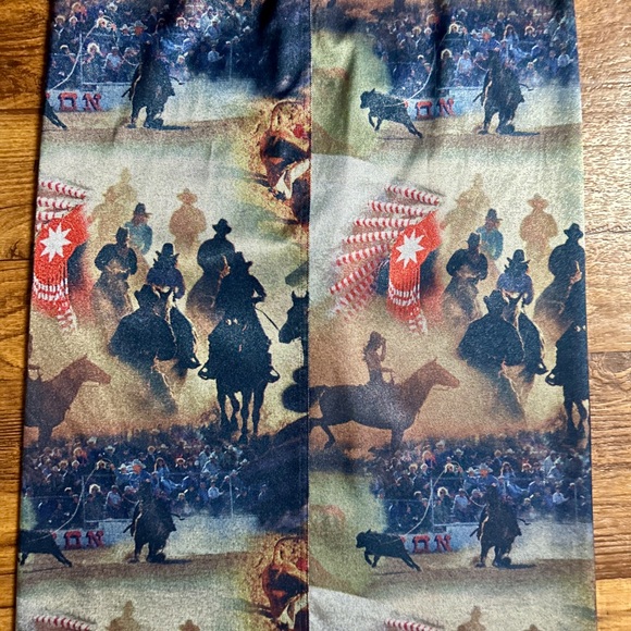 Equestrian Design • Small • Cowboy • Western • Indian • Blue/Black/ Red • Skirt - Picture 7 of 16